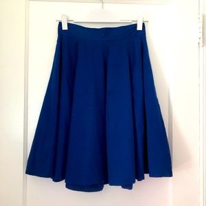 Flowy royal blue skirt